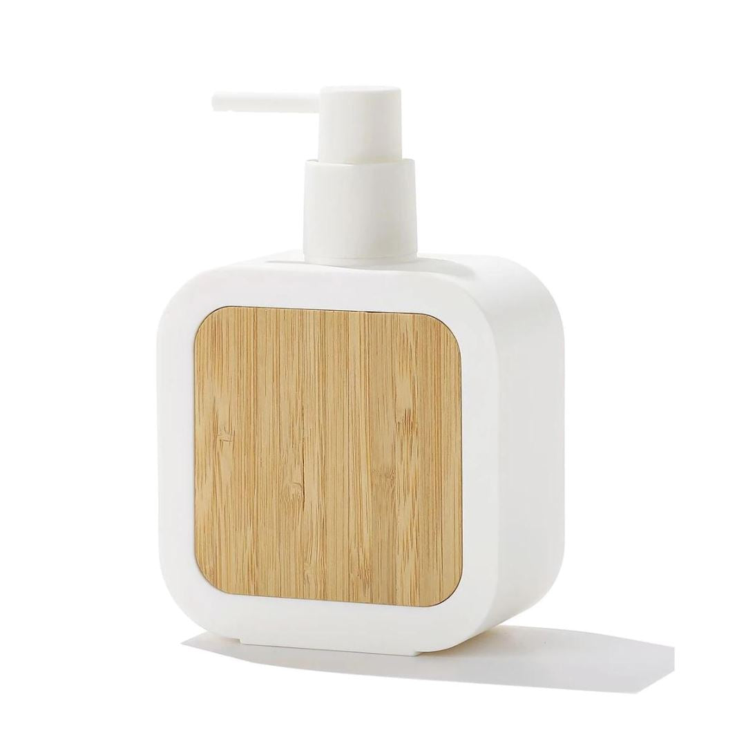 Dispensador de Sabão Líquido Wood 390ml * UtenBanho - 0001 YuDome Branco 