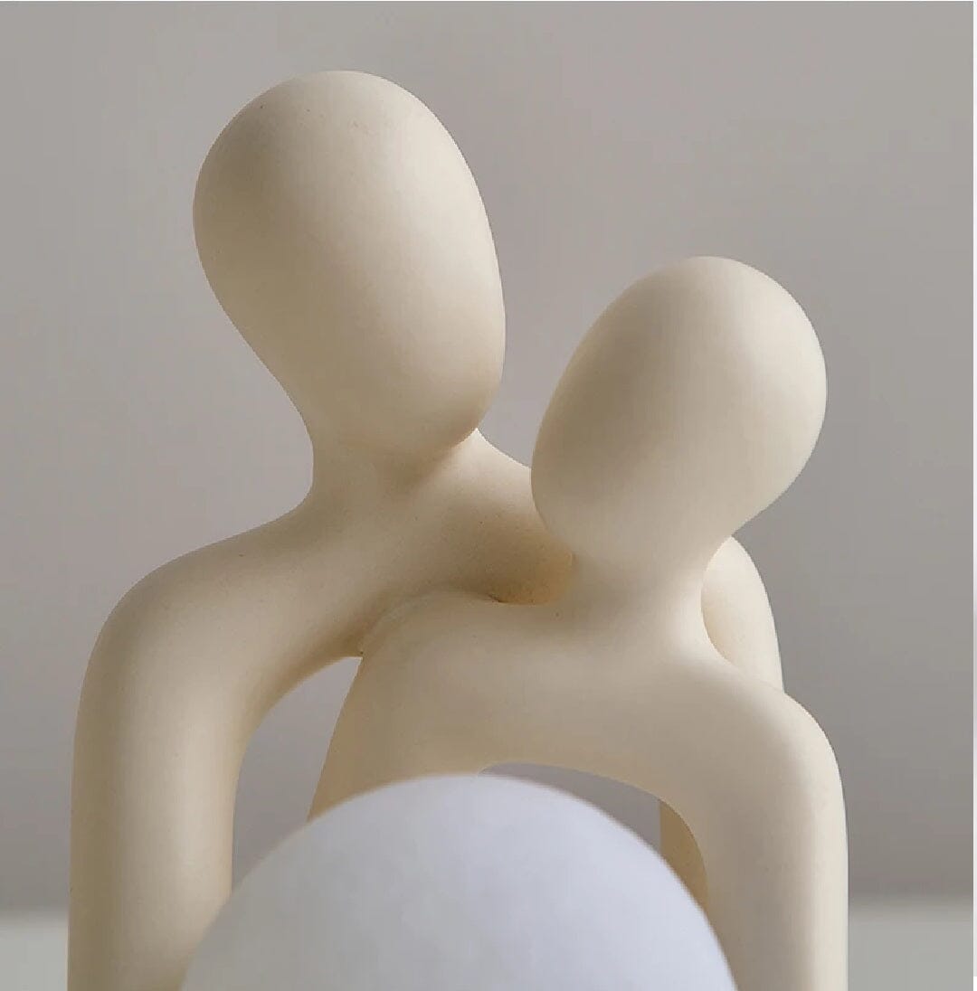 Escultura e Luminária Criativa Couple Love * Resina - 0005 YuDome 