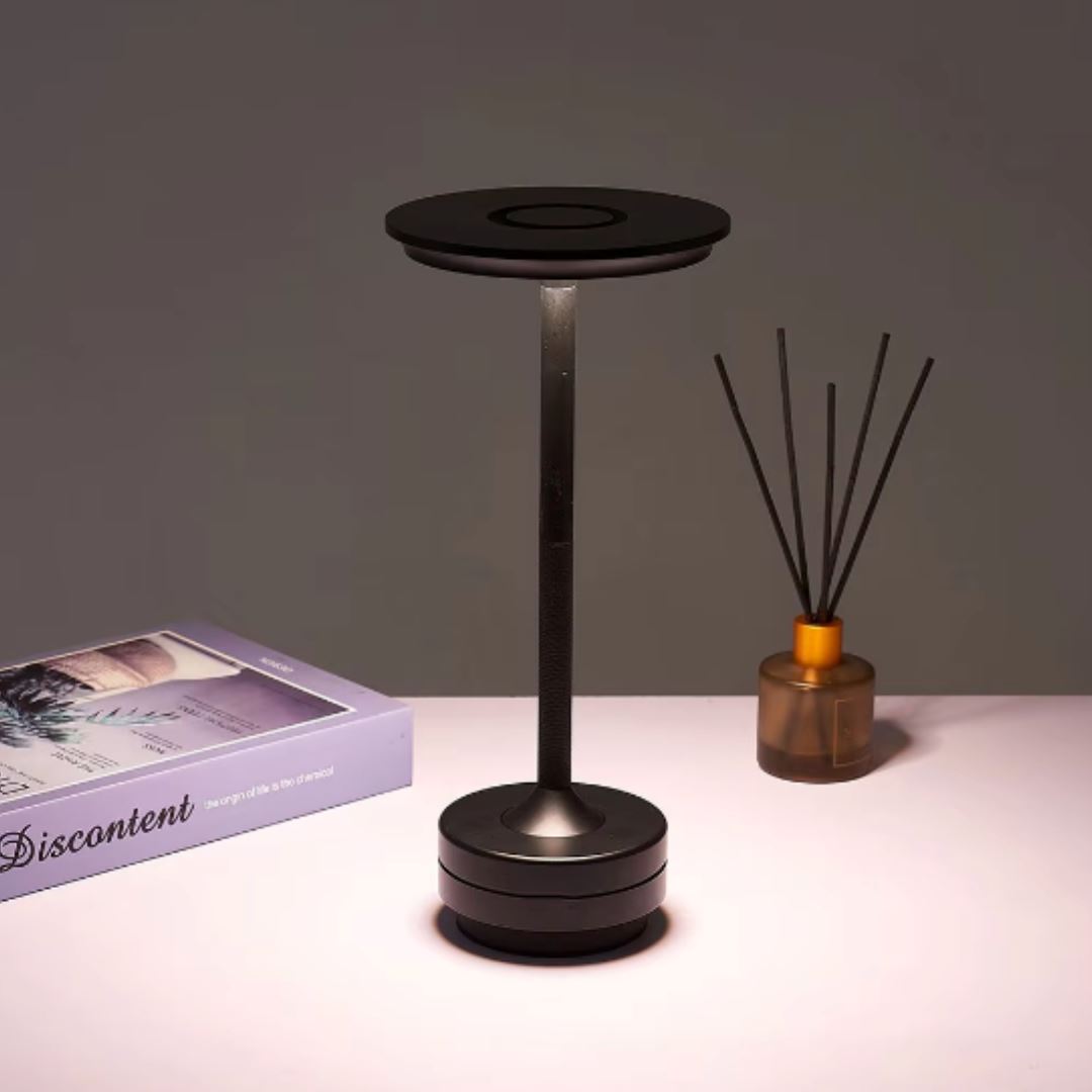 Luminária Abajur de Mesa Candeeiro Touch Essenza USB e Recarregável YuDome 