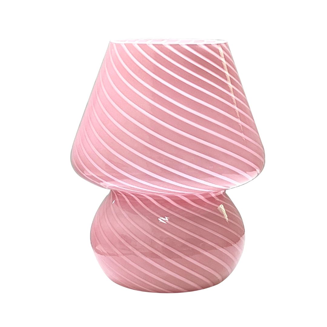 Luminária Abajur de Mesa Cogumelo USB em LED Abajur - 0013 YuDome Rosa 