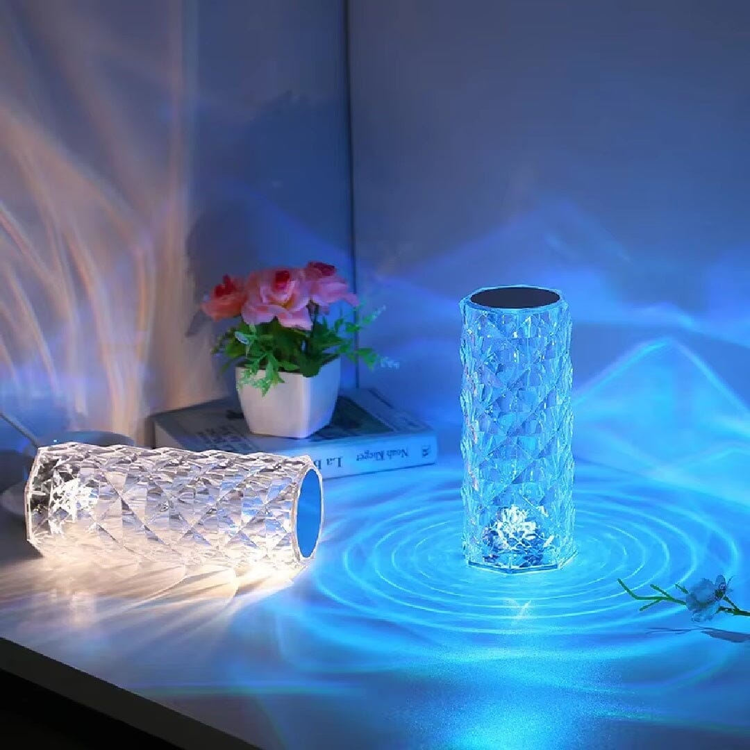 Luminária Abajur de Mesa CrystalGlow Touch Abajur - 0030 YuDome 