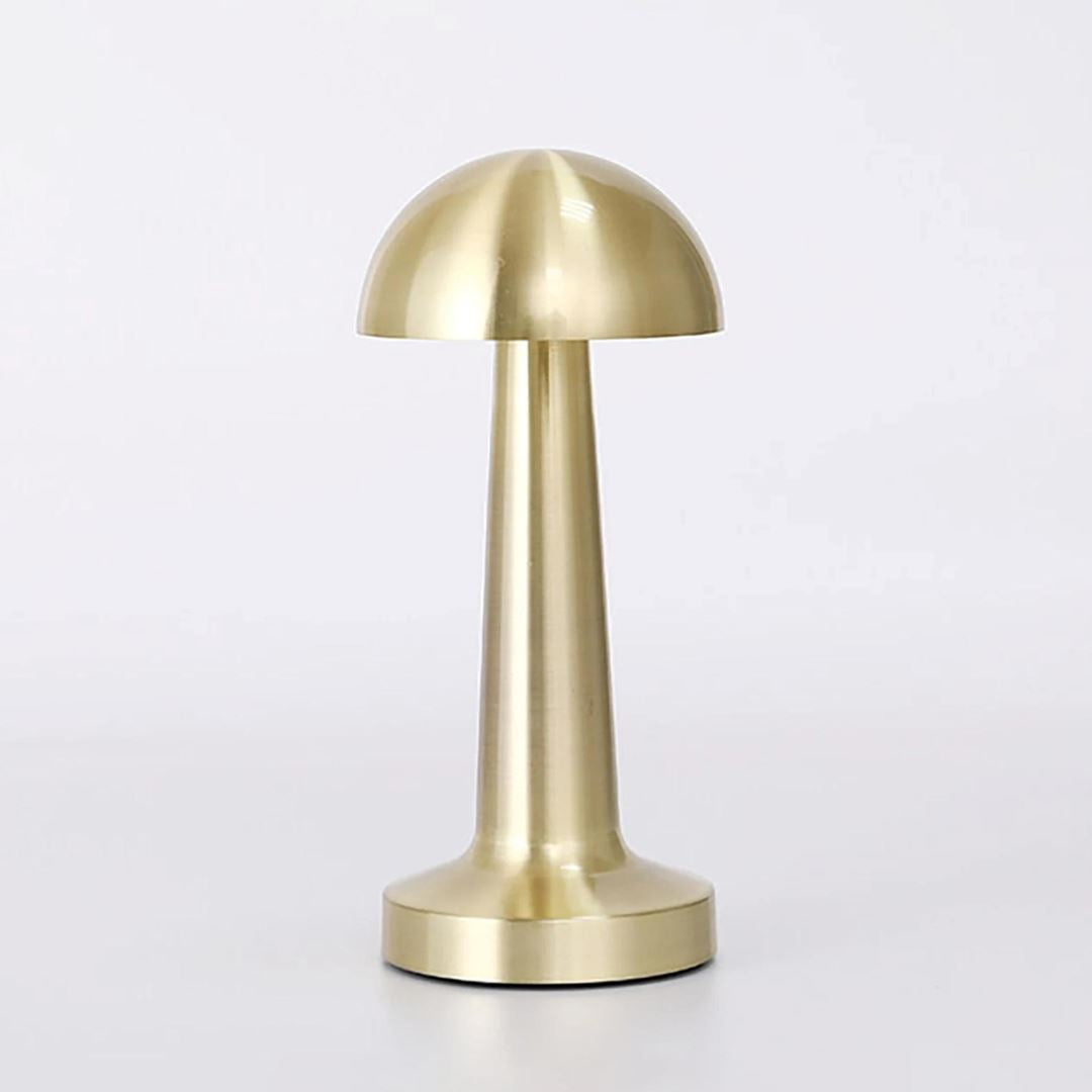 Luminária Abajur de Mesa Elegância Art Deco em LED Sem Fio Abajur - 0002 YuDome Dourado 