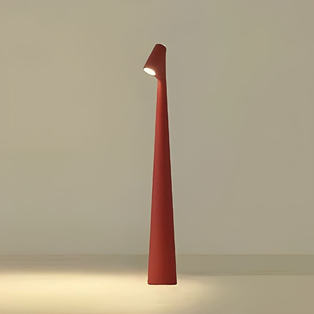 Luminária Abajur de Mesa Minimalista Egypt Touch LED Abajur - 0011 YuDome Vermelho 