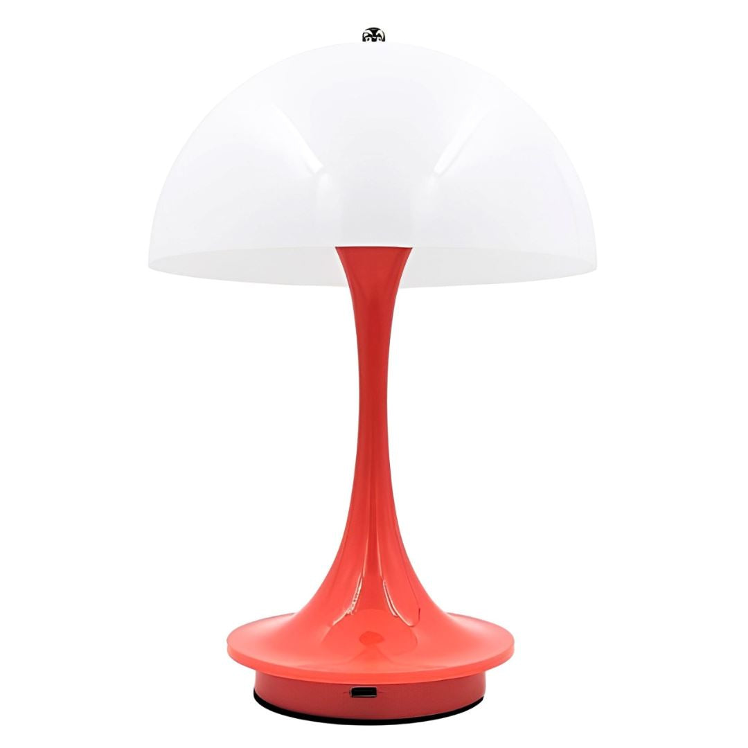 Luminária Abajur de Mesa Vintage Touch LED sem Fio Abajur - 0005 YuDome Laranja 