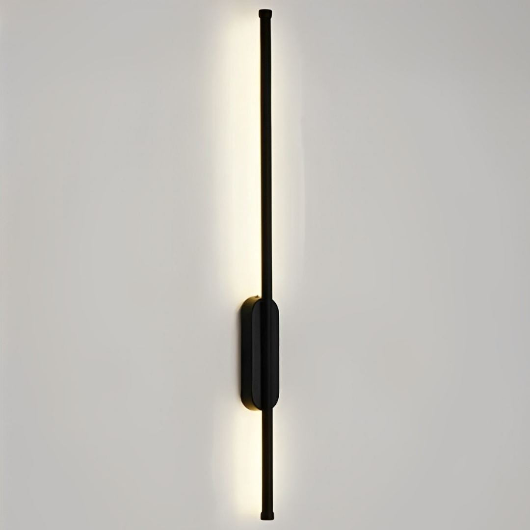 Luminária Arandela de Parede Minimalista Slim em LED Arandela - 0014 YuDome Preto Fria 