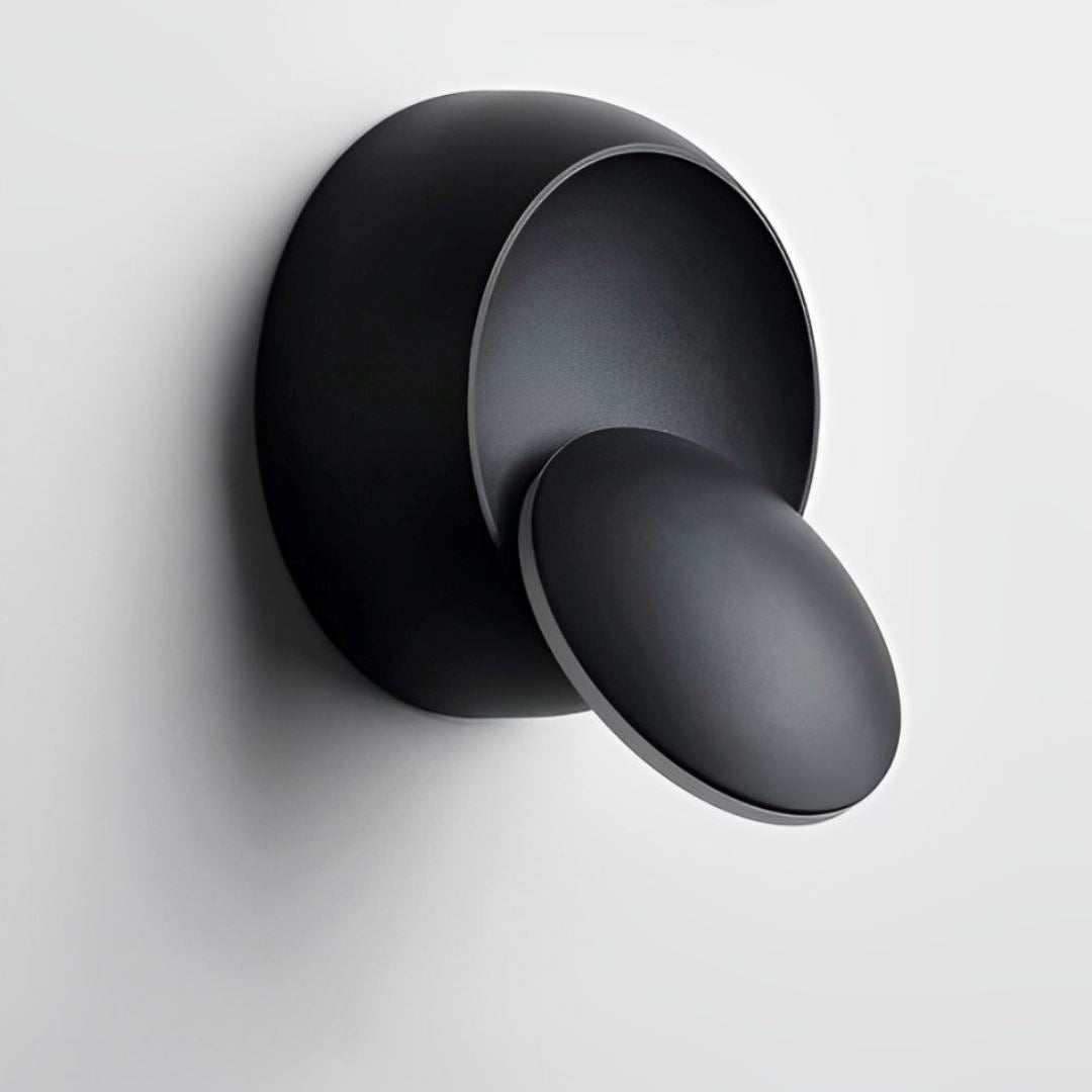 Luminária Arandela de Parede Sconce 360° em LED Arandela - 0023 YuDome Preto 