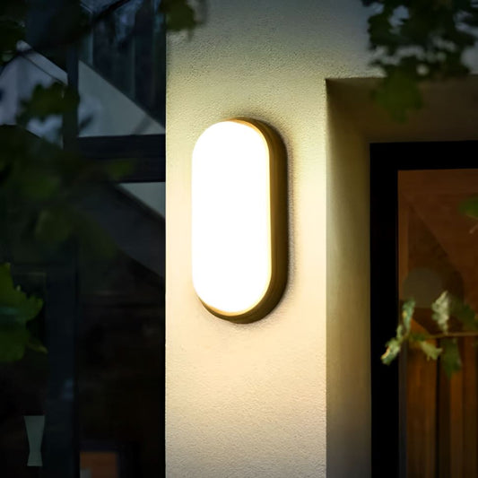 Luminária Arandela de Parede Turtle Branco em LED Impermeável para Jardim Varanda Garagem YuDome 