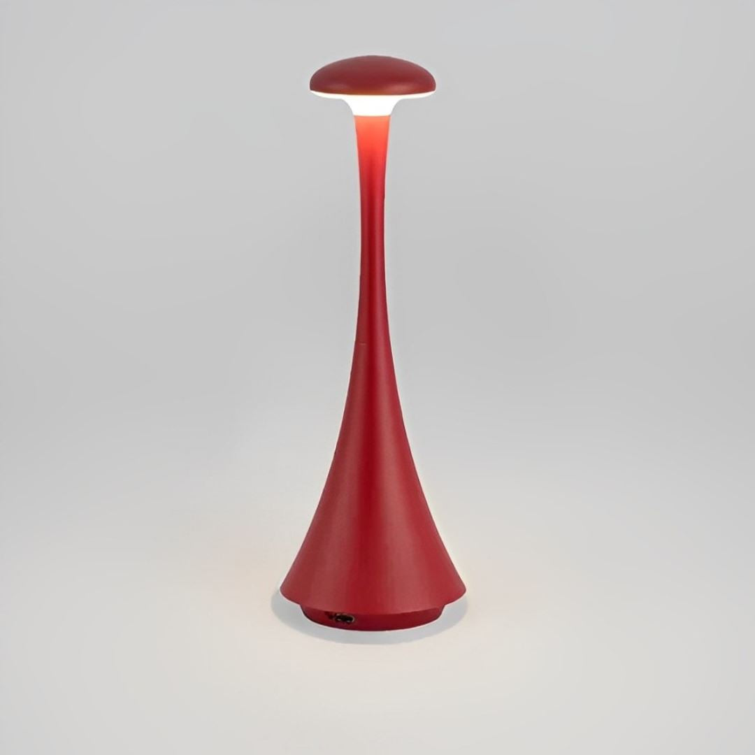 Luminária de Mesa Abajur Desk Lamp Touch Móvel Abajur - 0018 YuDome Vermelho 