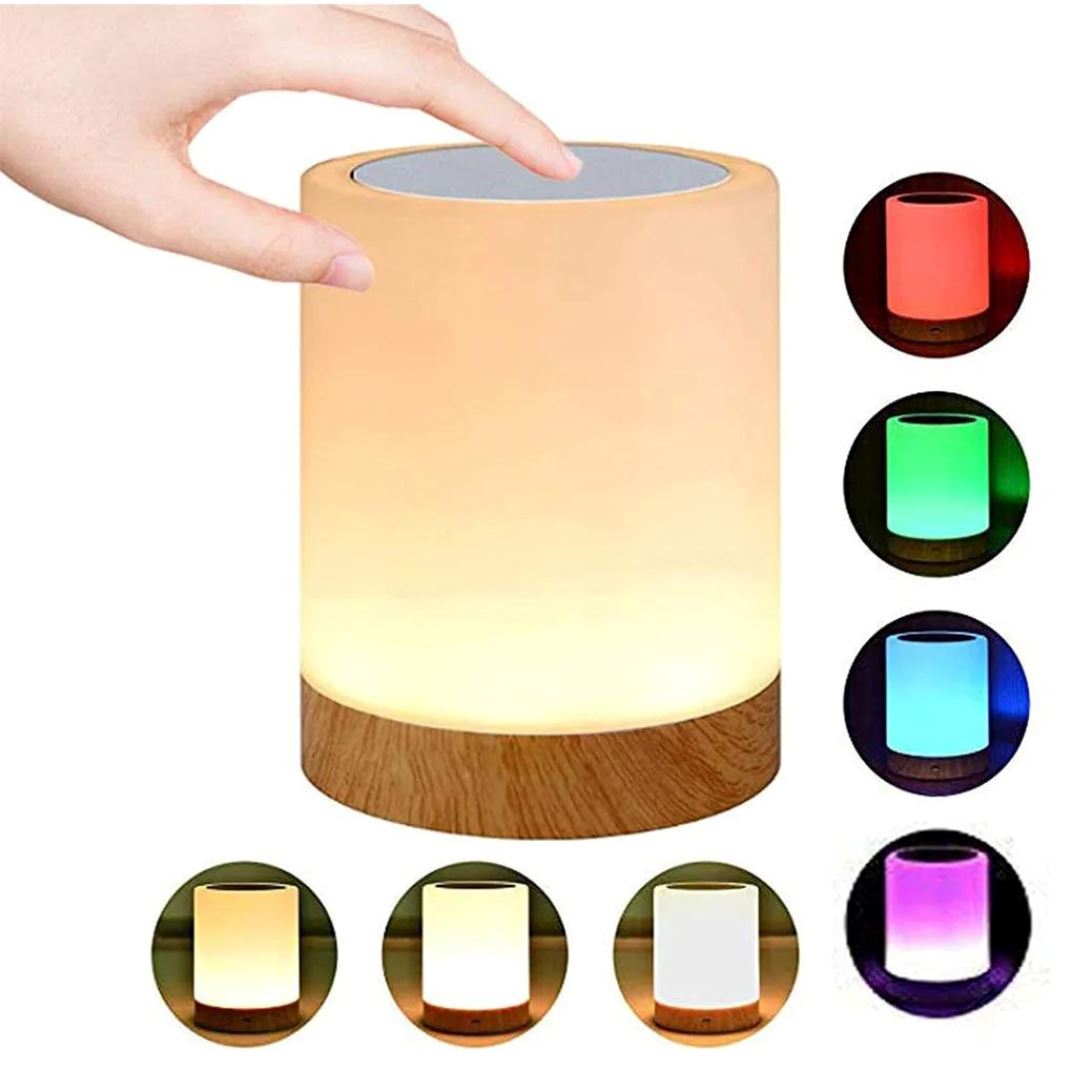 Luminária de Mesa Touch RGB Bravalumi Usb - 13 cores e 5 intensidades Abajur - 0008 YuDome 