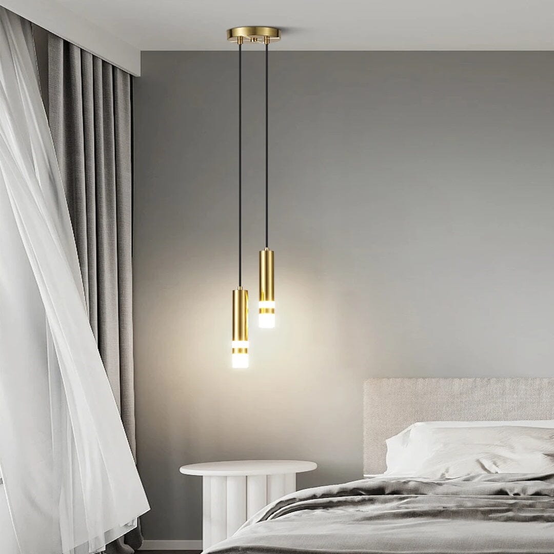 Luminária Lustre Pendente Duplo Led Moderna Pendente - 0004 YuDome 