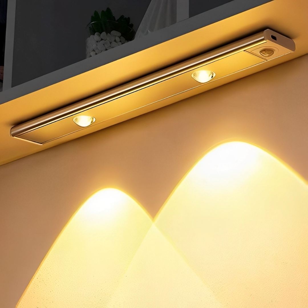 Luminária Tubular Flat com Sensor Led Slim (20cm) Arandela - 0016 YuDome Prata 20cm (02 lâmpadas) 