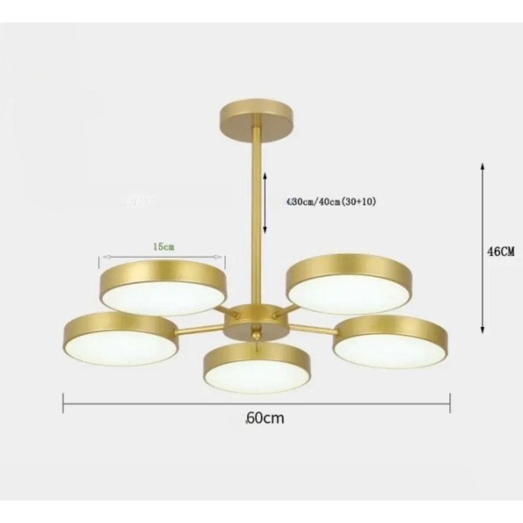 Lustre Luminária de Teto Sputnik Estelar (03 e 05 lâmpadas) Pendente - 0011 YuDome 