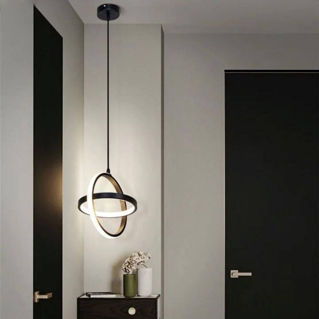 Lustre Pendente Circular Duplo em LED Pendente - 0013 YuDome 