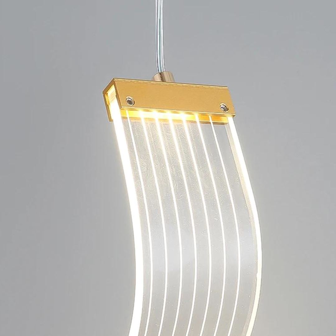 Lustre Pendente de Teto Light Wave Pendente - 0007 YuDome 