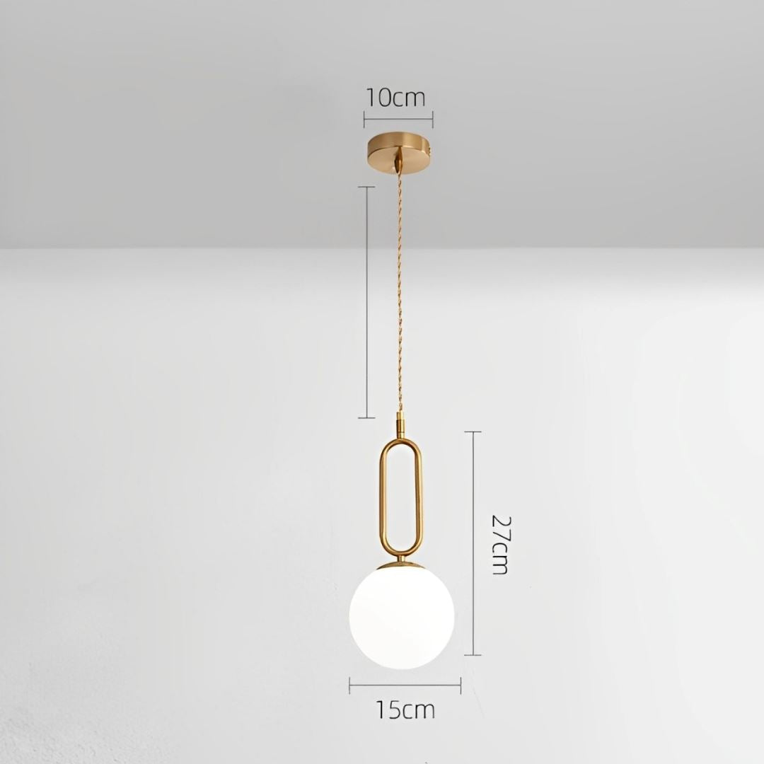 Lustre Pendente Sirius em LED para Sala Quarto Pendente - 0015 YuDome 