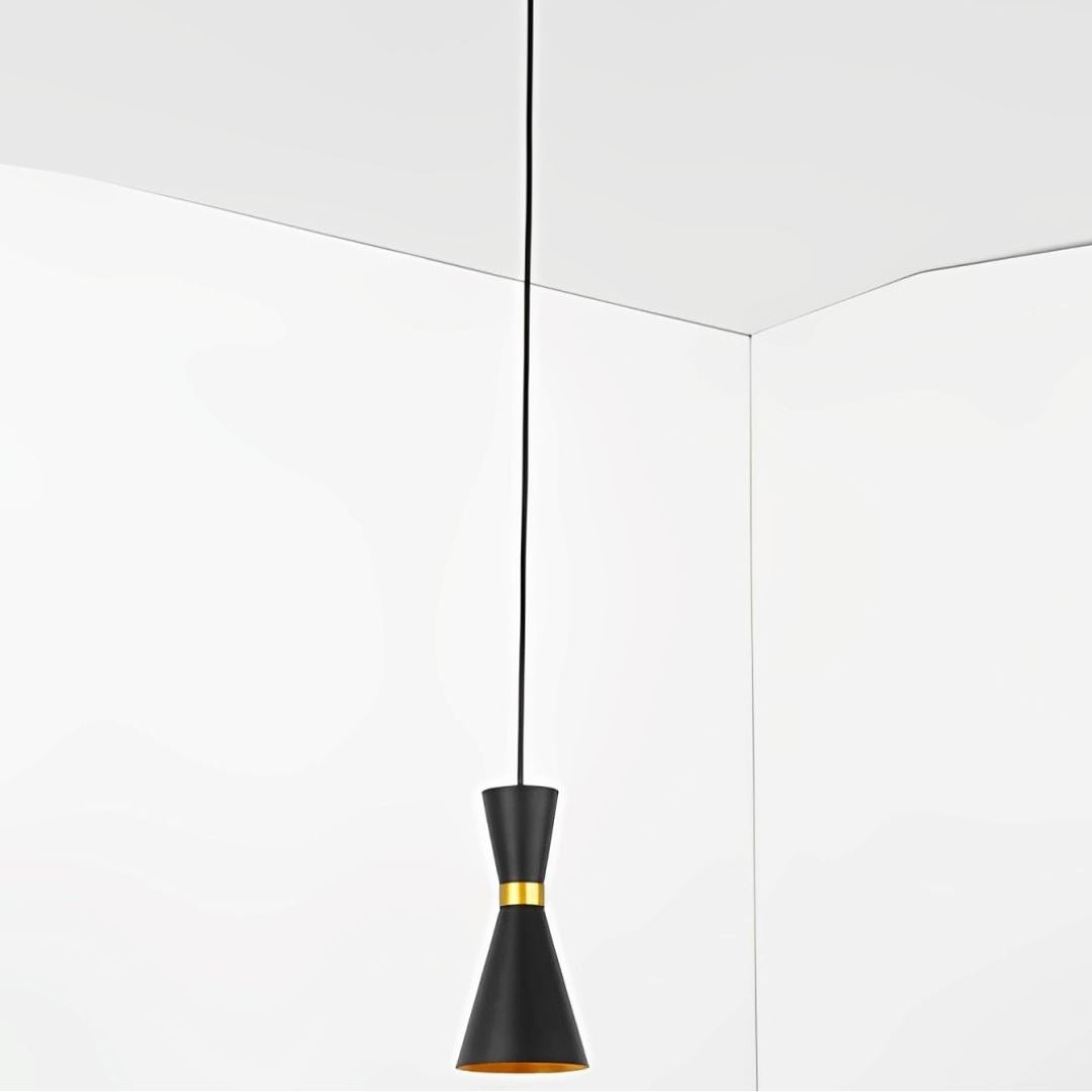 Lustre Pendente Spire para Balcão Cozinha YuDome Preto 