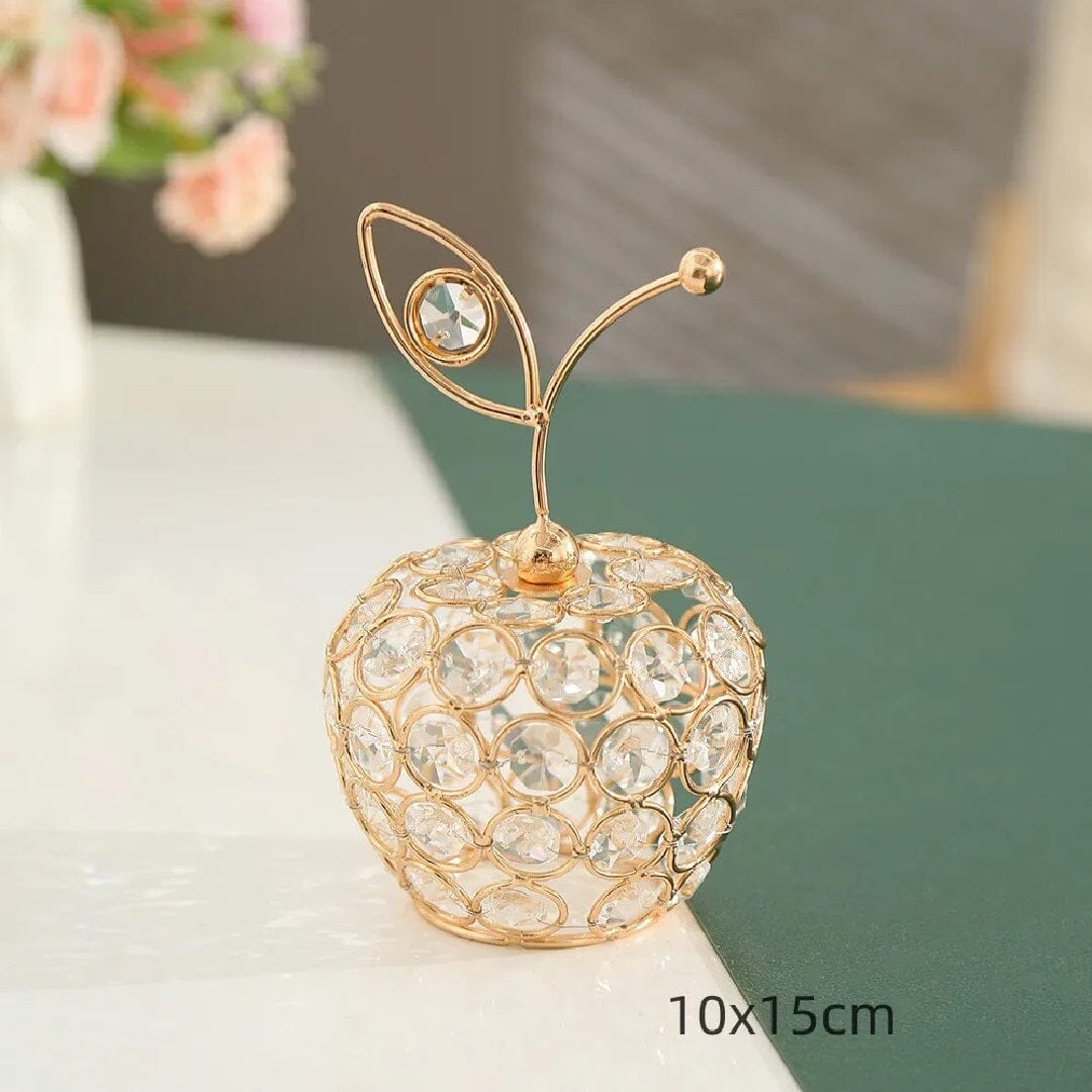 Ornamentos em Cristal para Decoração Resplandecente Resina - 0003 YuDome Maça 