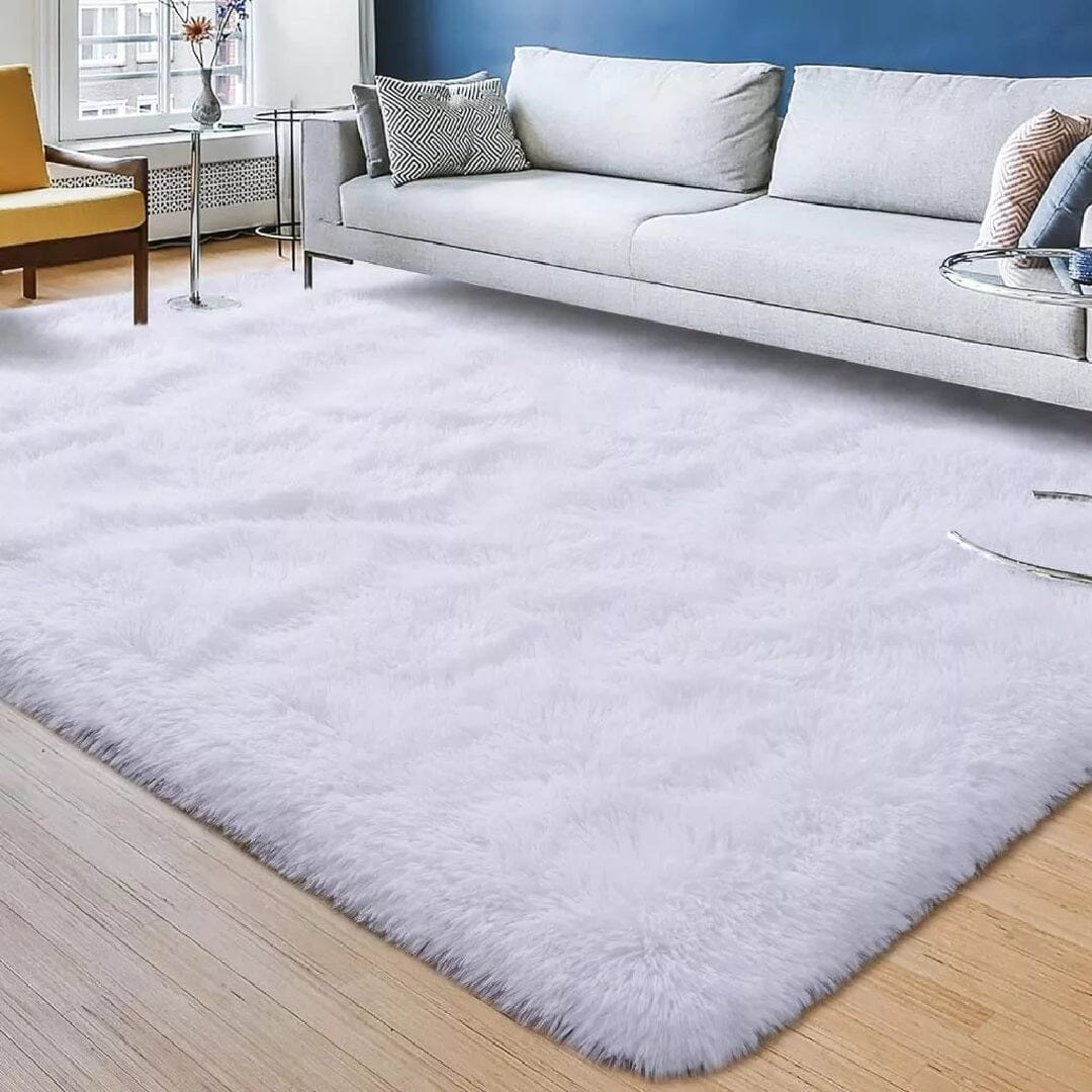 Tapete Felpudo Confort Luxe para Sala e Quarto - 2x3m YuDome Branco 