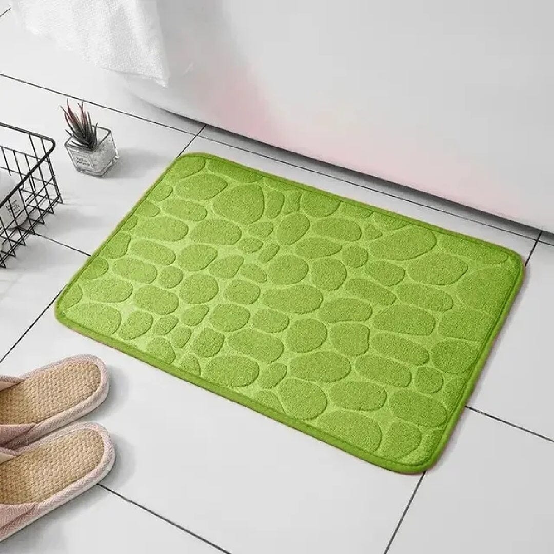 Tapete Ultra Macio Absorvente Antiaderente - Rochedo YuDome Verde 