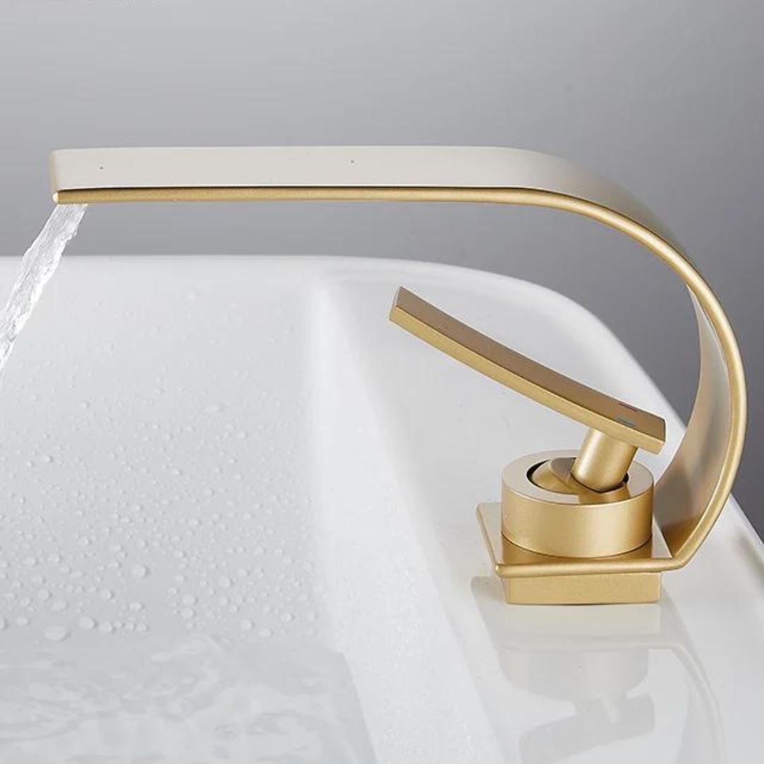 Torneira Clássica Ripple Gold para Cuba Banheiro e Lavabo TorneiraLavabo - 0005 YuDome 