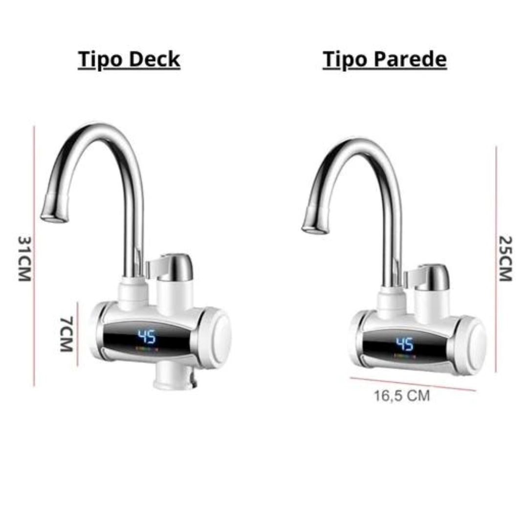 Torneira Heater Digital Elétrica com Aquecimento 3300W - 220V * YuDome 