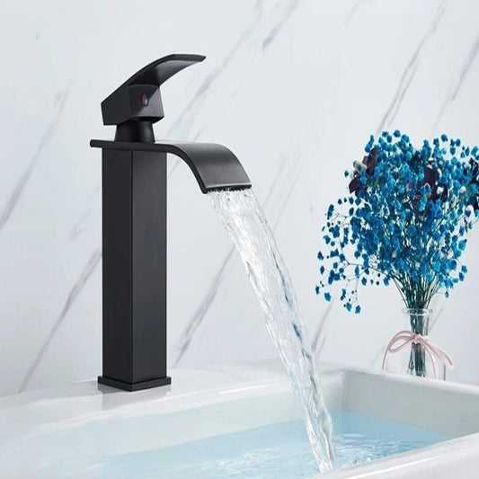 Torneira Monocomando Cascata Slim - Aço inoxidável e Água Quente e Fria Torneira - 0001 YuDome 